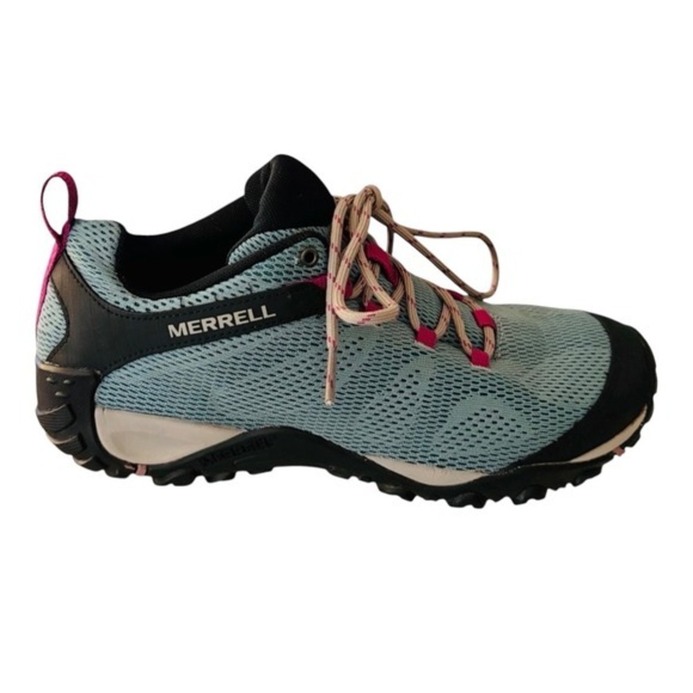 Merrell Siren Edge Blue Pink Hiking Shoes Size 9 Women Athletic Sneakers